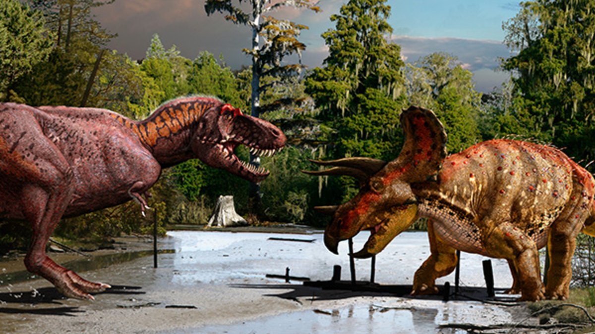 Promotional artwork for Death of the Dinosaurs